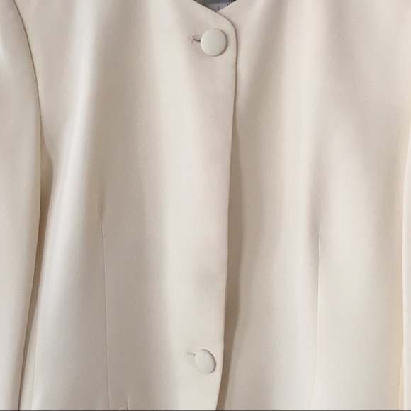 NWT 1980s Vintage Jones New York Cream Blazer - Picture 10 of 12